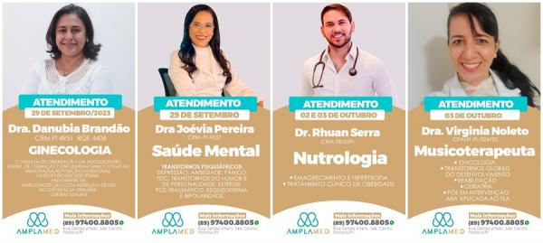 Agenda de especialidades médicas na Clínica Amplamed de Floriano: Agende seu atendimento(Imagem: Divulgação)
