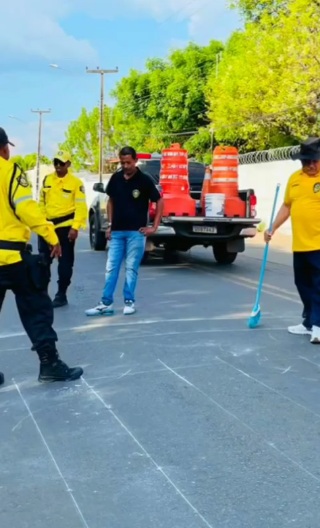 Equipe da Sutran de Floriano intensifica ações para melhorar a mobilidade urbana
