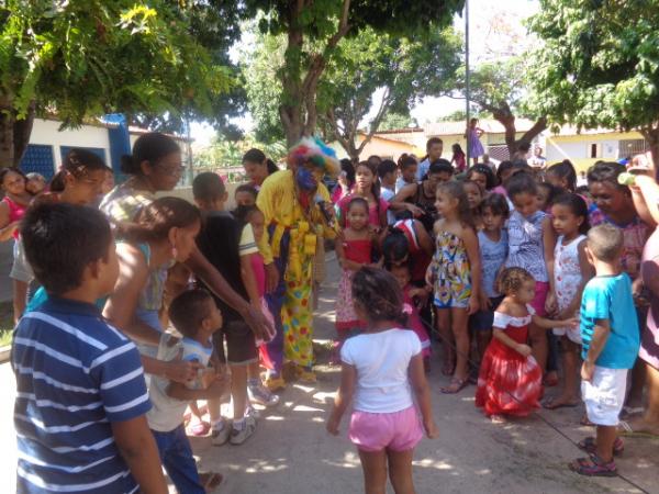 Posto de Saúde do Bairro Caixa D'água promove festa para crianças