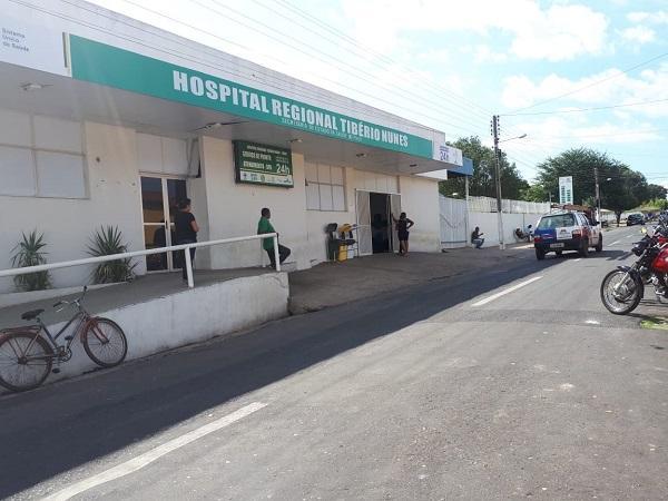 Hospital Regional Tibério Nunes, em Floriano(Imagem:Reprodução)