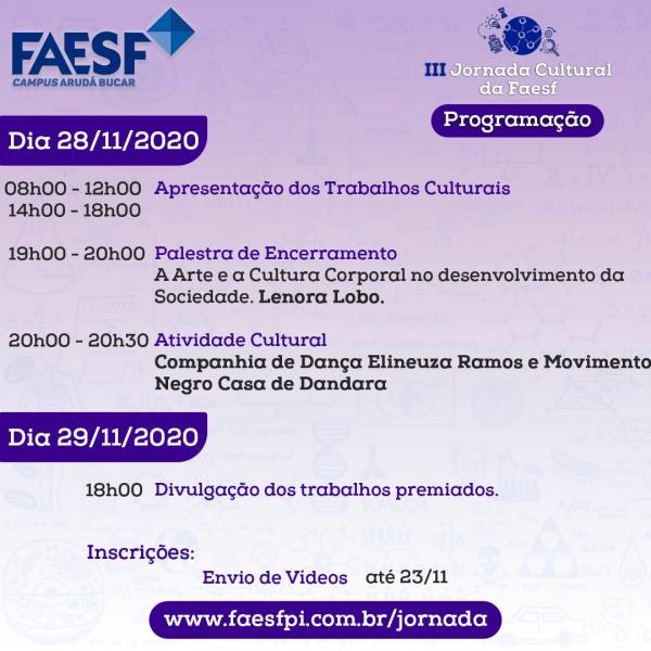 IX Jornada Científica e III Jornada Cultural.(Imagem:Divulgação)