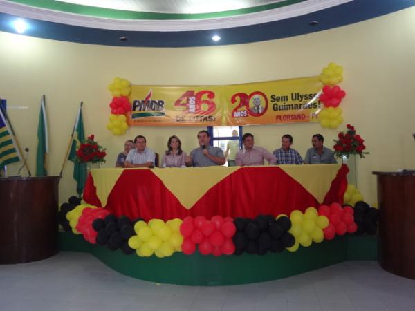 PMDB promoveu encontro em homenagem a Ulysses Guimar&atilde;es em Floriano.(Imagem:FlorianoNews)