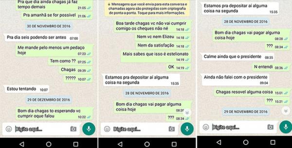 Xuxa arquiva conversa em aplicativo e diz que n&atilde;o tem retorno sobre o pagamento.(Imagem:Reprodu&ccedil;&atilde;o)