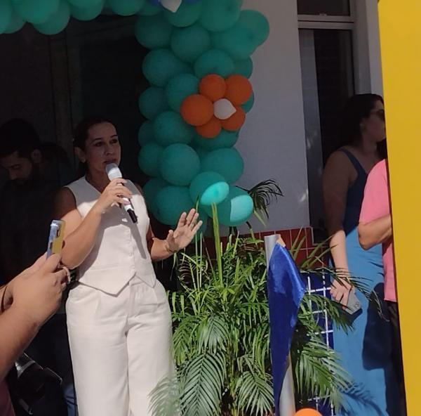 Prefeita de Bar&atilde;o de Graja&uacute;, Claudim&ecirc; Lima.(Imagem:FlorianoNews)