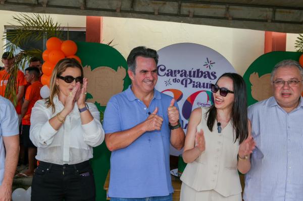 Em Caraúbas do Piauí, Ciro Nogueira inaugura obras juntamente com prefeita petista Andressa Leal(Imagem:Ascom)