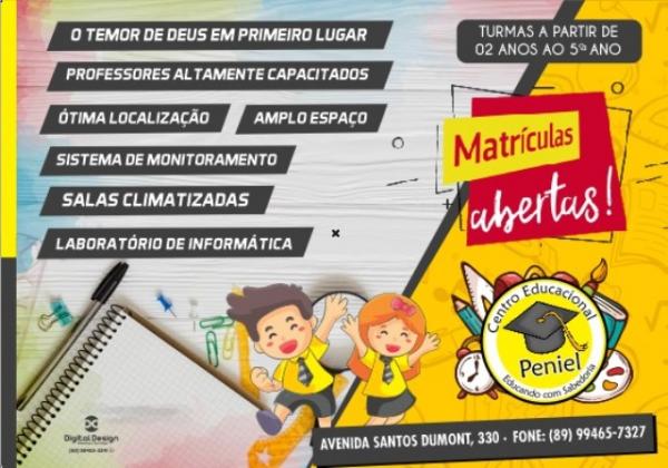 Campanha de Matr&iacute;culas(Imagem:Centro Educacional Peniel)