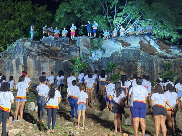 Emoção: Grupo Escaleta realiza Ensaio Final da Paixão de Cristo de Floriano(Imagem:Ascom Escalet )