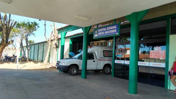 Hospital Dirceu Arvoverde (Heda), em Parna&iacute;ba.(Imagem: Patr&iacute;cia Andrade/G1)