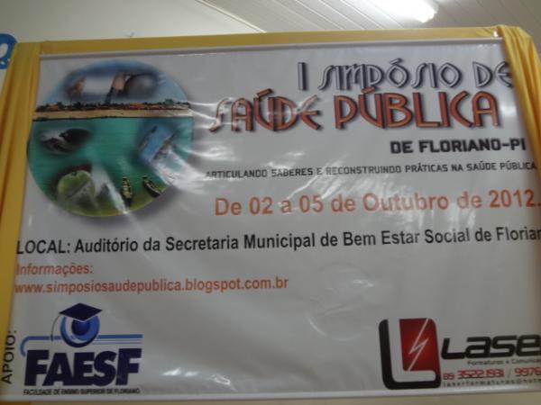 FAESF realiza o I Simp&oacute;sio de Sa&uacute;de P&uacute;blica em Floriano.(Imagem:FlorianoNews)