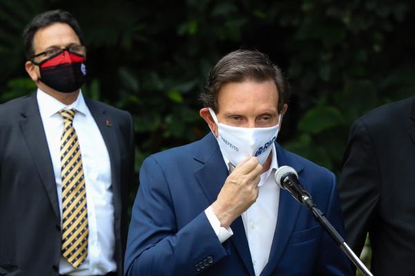 Crivella diz que não pode haver jogos até quinta(Imagem:Reprodução)