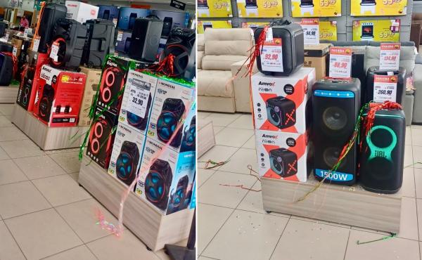 Venda de caixas de som cresce no pré-Carnaval impulsionada por blocos e festas caseiras(Imagem:Ascom)