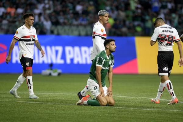 Flaco L&oacute;pez em Palmeiras x S&atilde;o Paulo(Imagem:Marcos Ribolli)