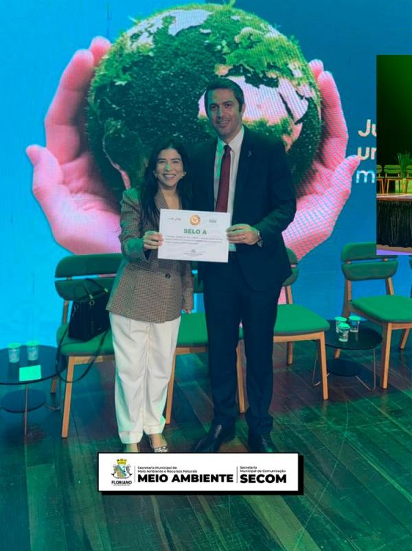 Floriano conquista Selo Ambiental A8 e consolida protagonismo em sustentabilidade no Piauí.(Imagem:Secom)