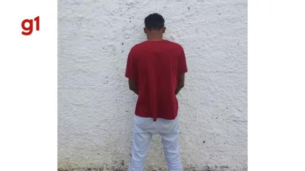 Homem &eacute; baleado e agredido com peda&ccedil;o de madeira durante briga em posto de combust&iacute;vel; suspeito &eacute; preso.(Imagem:Divulga&ccedil;&atilde;o/Pol&iacute;cia Civil)