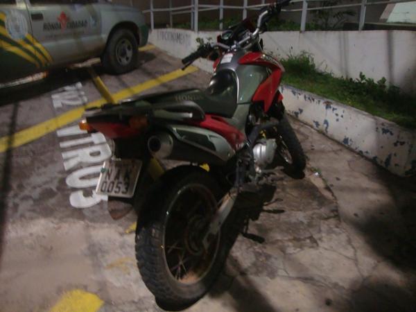 Moto recuperada(Imagem:jc24horas)