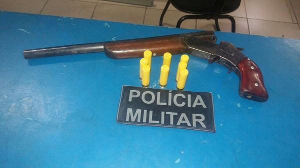 Homem é preso por porte de arma de fogo em Floriano(Imagem:Divulgação/PM)