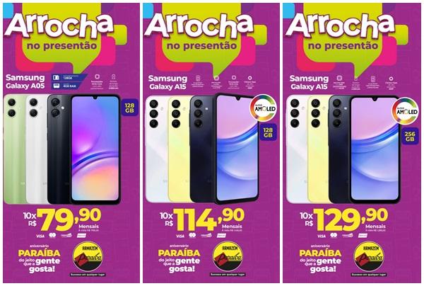  Armaz&eacute;m Para&iacute;ba oferece ofertas imperd&iacute;veis de celulares para o Dia dos Pais.(Imagem:Divulga&ccedil;&atilde;o)
