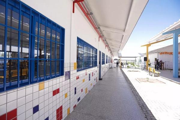  Escola municipal de tempo integral na zona Sul de Teresina foi inaugurada em agosto de 2021.(Imagem:Divulga&ccedil;&atilde;o/Prefeitura de Teresina )