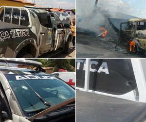 Assalto a carro forte em Floriano: troca de tiros e policial da Força Tática baleado