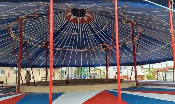  Escola de circo desativada h&aacute; cerca de 10 anos voltar&aacute; a funcionar no local.(Imagem:Divulga&ccedil;&atilde;o/Secult-PI )