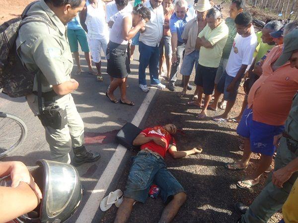 Jovem é morto com dois tiros na cabeça na PI-112