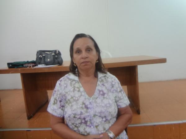 L&eacute;a Almeida, Presidente  do SINTE-PI.(Imagem:FlorianoNews)