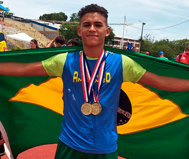 Piauiense conquista duas medalhas de ouro nos Jogos Sul-Americanos Escolares