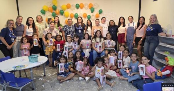 Oficina de Bonecos de Pano re&uacute;ne crian&ccedil;as e fam&iacute;lias na Biblioteca do Sesc Floriano.(Imagem:Divulga&ccedil;&atilde;o)