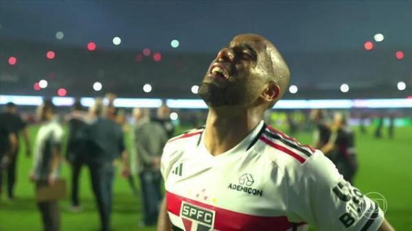 Lucas Moura chora ao ser campe&atilde;o novamente pelo S&atilde;o Paulo(Imagem:Reprodu&ccedil;&atilde;o )