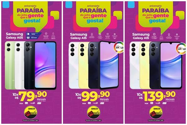 Ofertas de anivers&aacute;rio no Armaz&eacute;m Para&iacute;ba: Promo&ccedil;&otilde;es imperd&iacute;veis em celulares, m&oacute;veis e eletros.(Imagem:Divulga&ccedil;&atilde;o)
