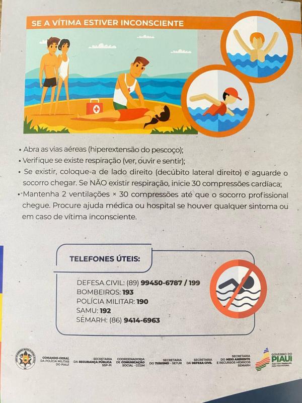 Banho Seguro: campanha reduz mortes por afogamento e fortalece prevenção no Piauí(Imagem:Divulgação)