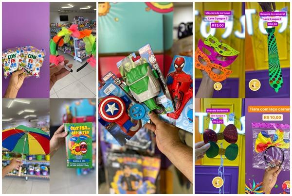 Garanta sua fantasia de Carnaval na loja Toys(Imagem:Divulgação)