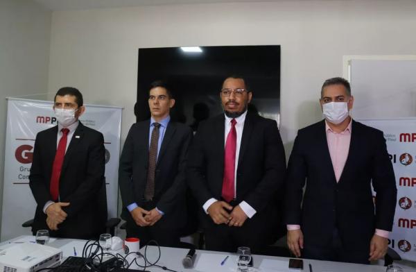 Coletiva de imprensa sobre a opera&ccedil;&atilde;o foi realizada nesta ter&ccedil;a (12), em Teresina.(Imagem:Lucas Marreiros/g1)