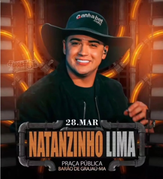 Barão de Grajaú celebrará aniversário com show de Natanzinho Lima no dia 28 de março