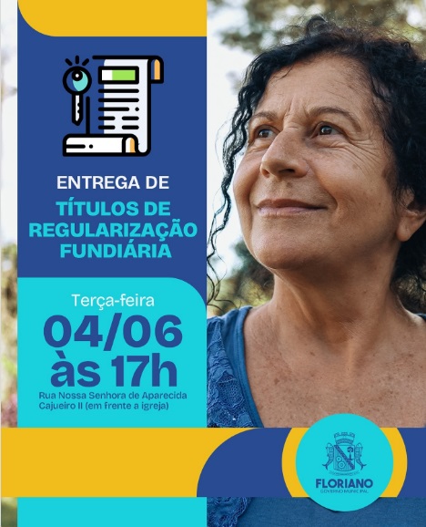 Prefeitura de Floriano realizará entrega de Títulos de Regularização Fundiária no bairro Cajueiro II