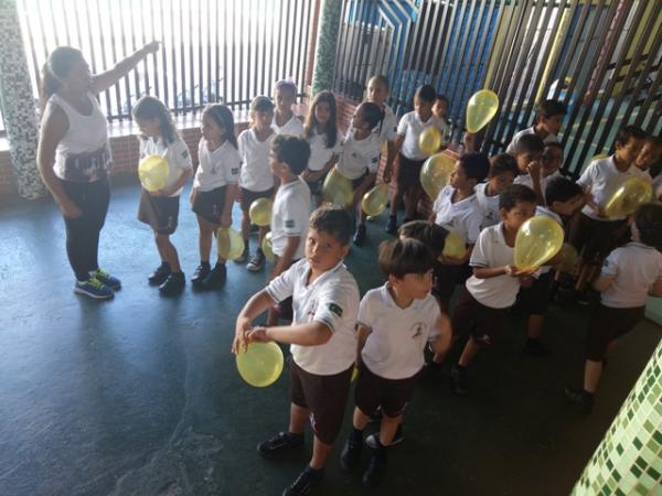 Alegria marca o in&iacute;cio das aulas na Escola Pequeno Pr&iacute;ncipe.(Imagem:EPP)