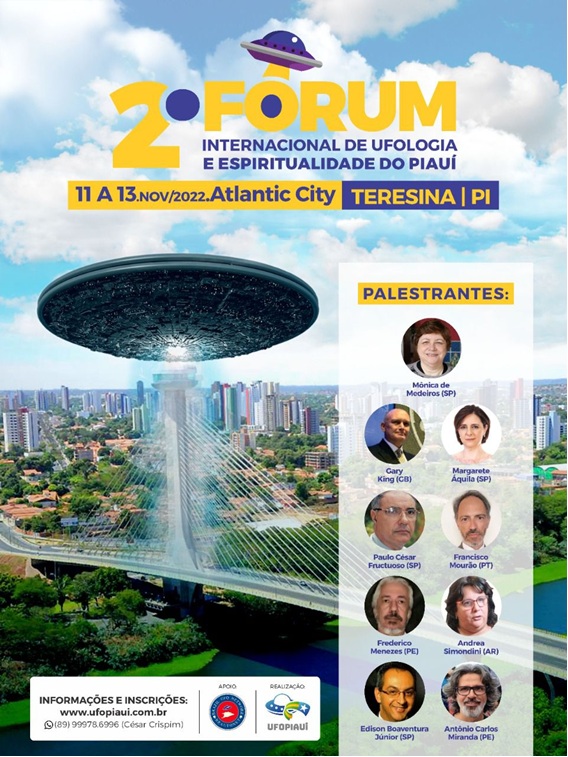 Teresina sediará 2º Fórum Internacional de Ufologia e Espiritualidade do Piauí