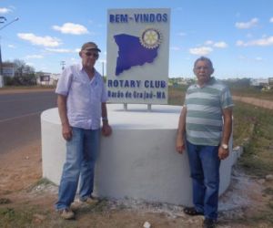 Rotary Club instala marco rotário em Barão de Grajaú