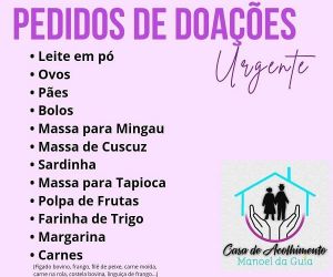 Solidariedade em ação: Ajude os idosos acolhidos na Casa de Acolhimento "Manoel da Guia"