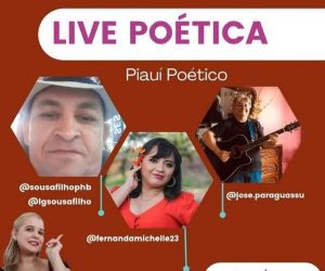 Live poética acontece nesta terça (21)