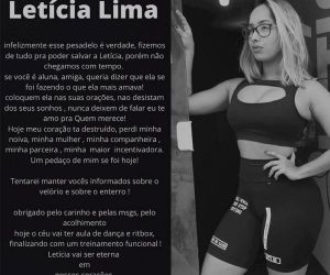 Personal trainer morre após ter alta de cirurgia de apendicite