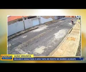 Mulher é assaltada e leva tapa no rosto no bairro Acarape