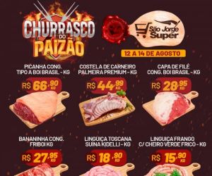 Dia dos Pais é no São Jorge Super: Churrasco do Paizão, Festival de Vinhos e Especial de Hortifruti