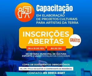 Secretaria de Cultura ofertará curso de qualificação para artistas locais