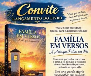 Livro "Família em Versos" será lançado em outubro no Sesc Floriano