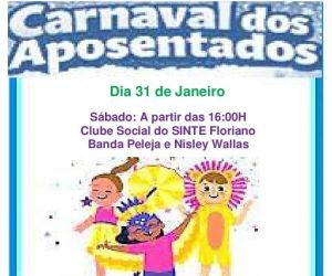 Floriano terá Prévia do Carnaval dos Aposentados no dia 31 de janeiro