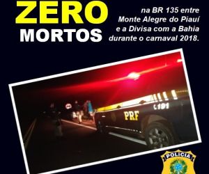 PRF registra zero morte no extremo sul do Piauí durante o carnaval