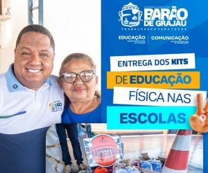 Barão de Grajaú entrega kits de Educação Física para fortalecer atividades esportivas nas escolas