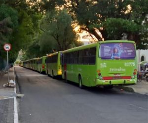 Ônibus param em horário de pico e motoristas ameaçam nova greve