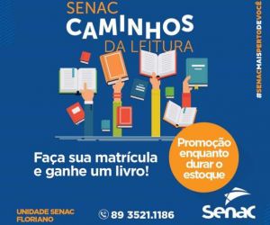 Campanha do Senac incentiva a leitura em Floriano